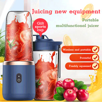 Portable Blender Mini Juicer Cup Extractor Smoothie USB Charging Fruit Squeezer Blender Food Mixer Ice Crusher Portable Juicer Machine